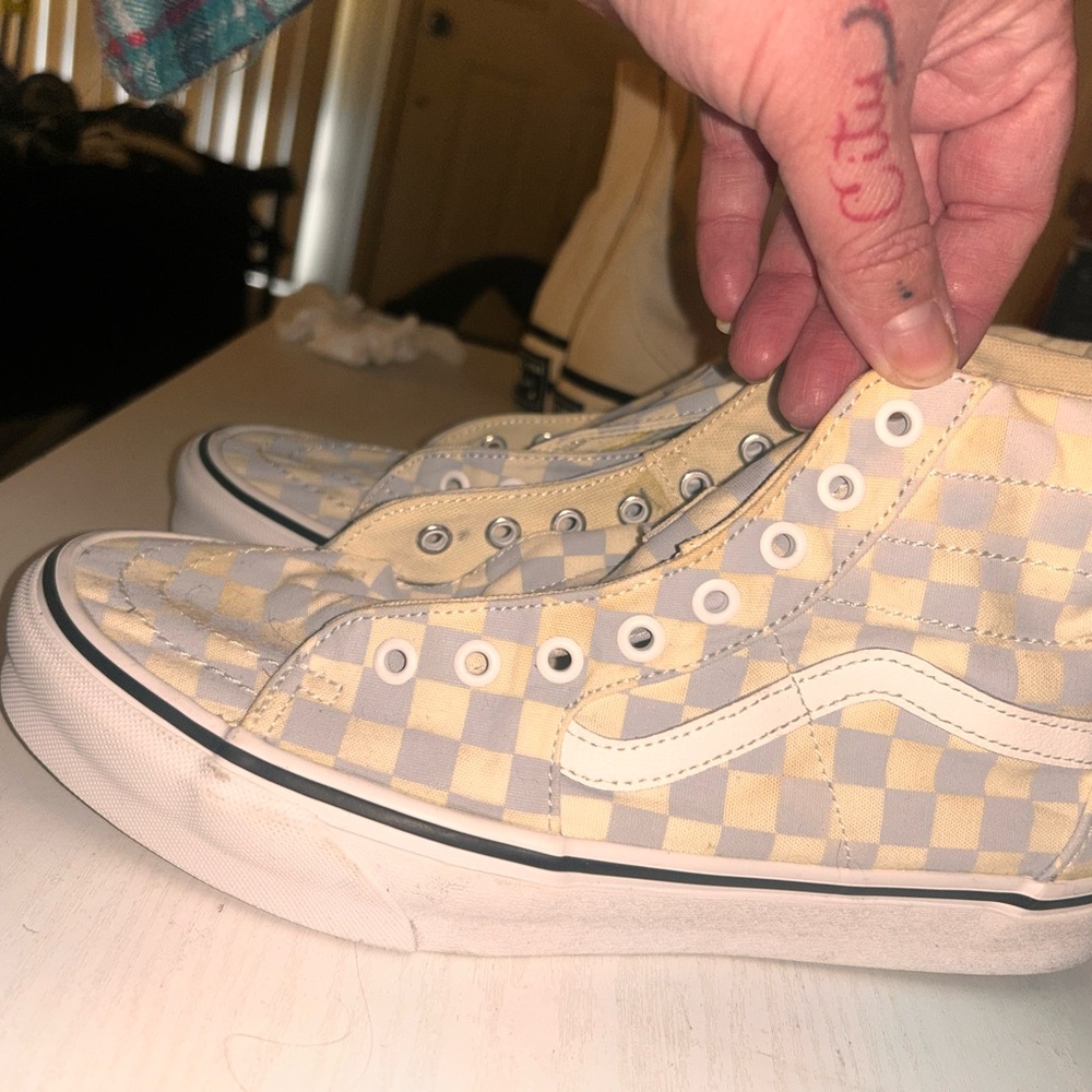 Vans Checkerboard High-Top Sneakers